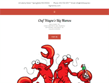 Tablet Screenshot of chefwaynes-bigmamou.com